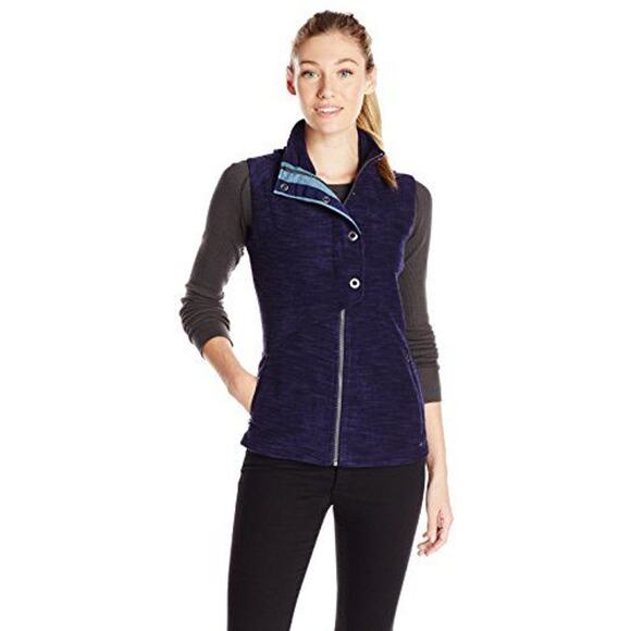 ExOfficio XS Callaluna Fleece Vest Purple Spacedye Women's Jacket - Picture 1 of 5